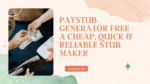 paystub generato free