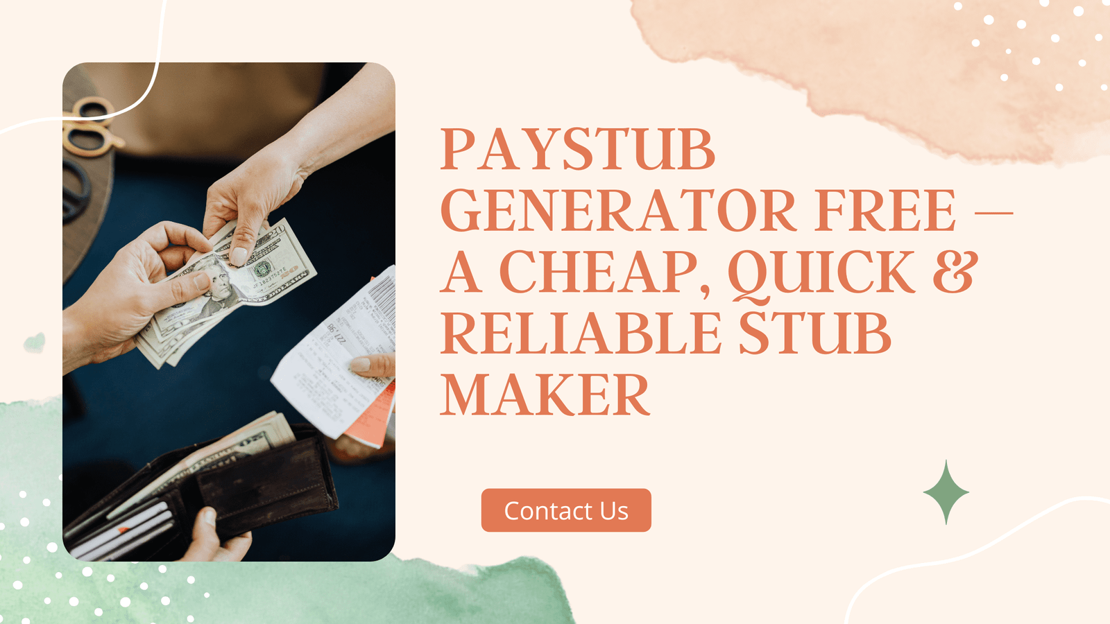 Paystub Generator Free – A Cheap, Quick & Reliable Stub Maker
