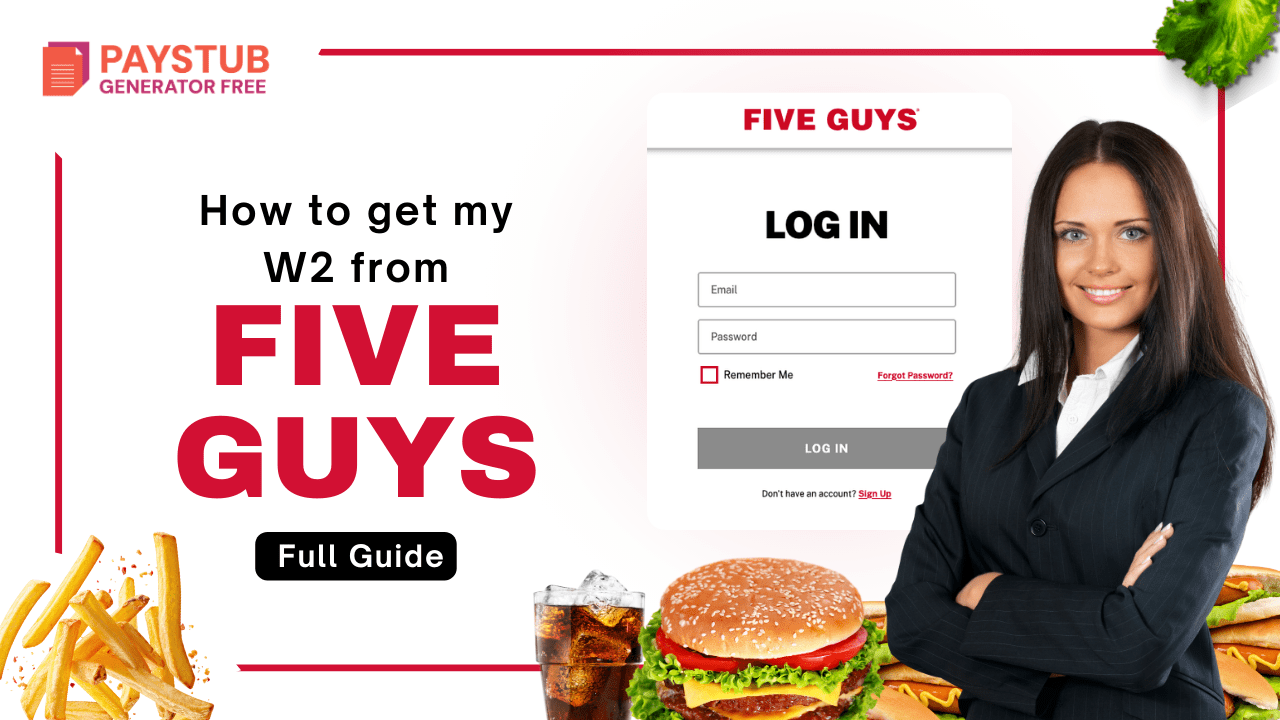 Access Your Five Guys Pay Stubs and W2 Online